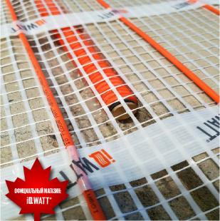 Тонкий самоклеящийся греющий мат IQ FLOOR MAT 150 Вт/м.кв - 9,0м²