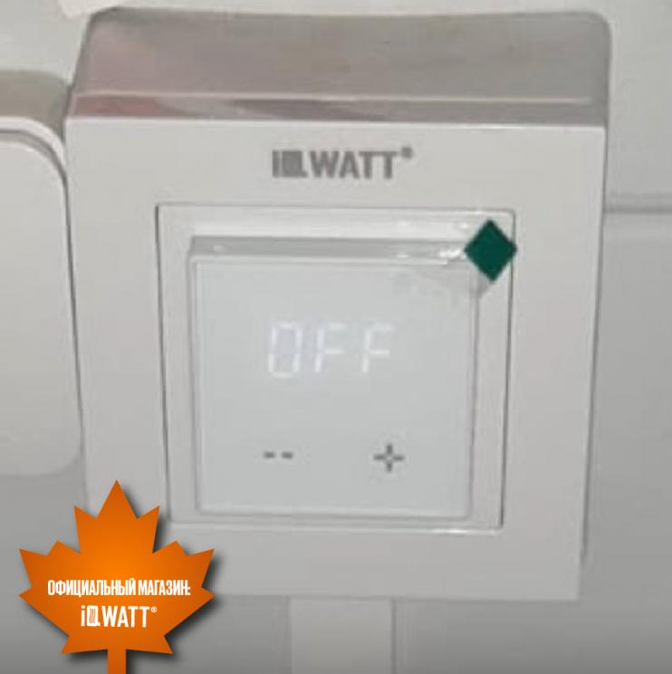 Электронный программируемый термостат IQ THERMOSTAT D black WI-FI