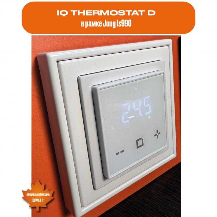 Электронный программируемый термостат IQ THERMOSTAT D black WI-FI