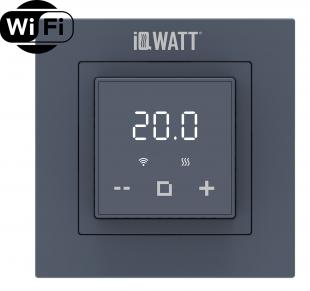 Электронный программируемый термостат IQ THERMOSTAT D графит WI-FI